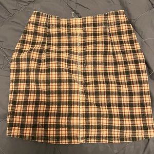 corduroy plaid skirt perf for fall